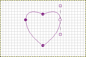 パス ベジェ曲線 でハート型の作成 Web素材 デザイン